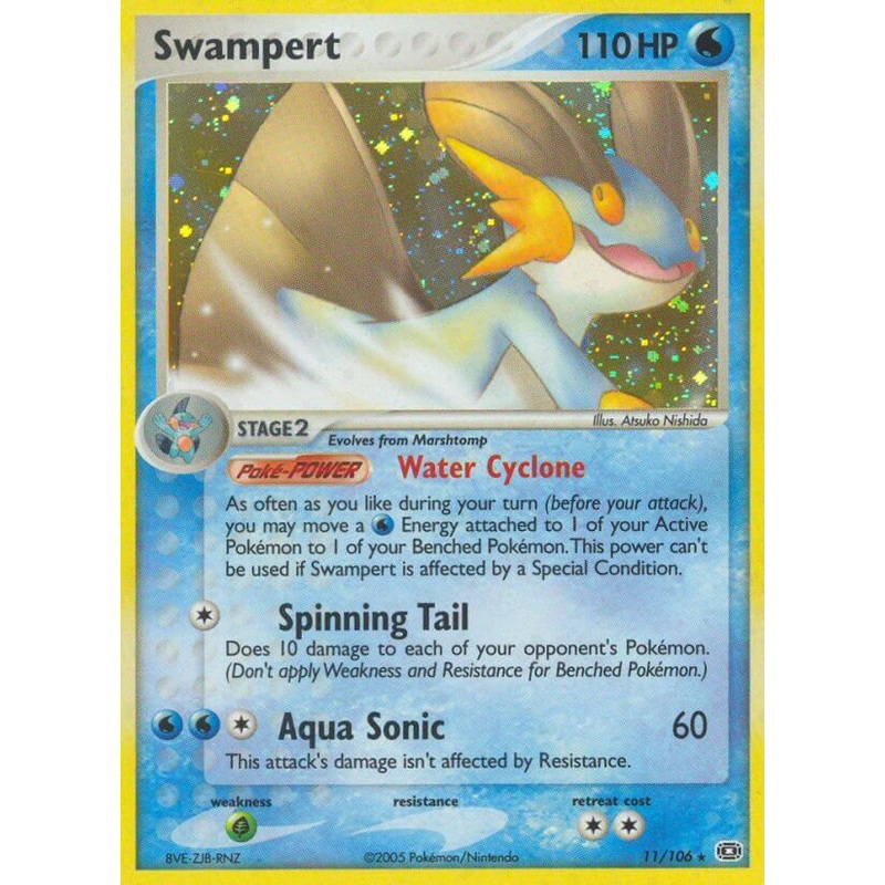 Swampert (11/106) (Theme Deck Exclusive) [EX: Emerald]
