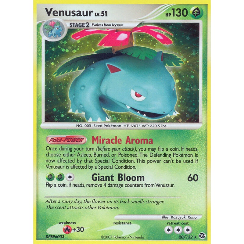 Venusaur (20/132) (Theme Deck Exclusive) [Diamond & Pearl: Secret Wonders]