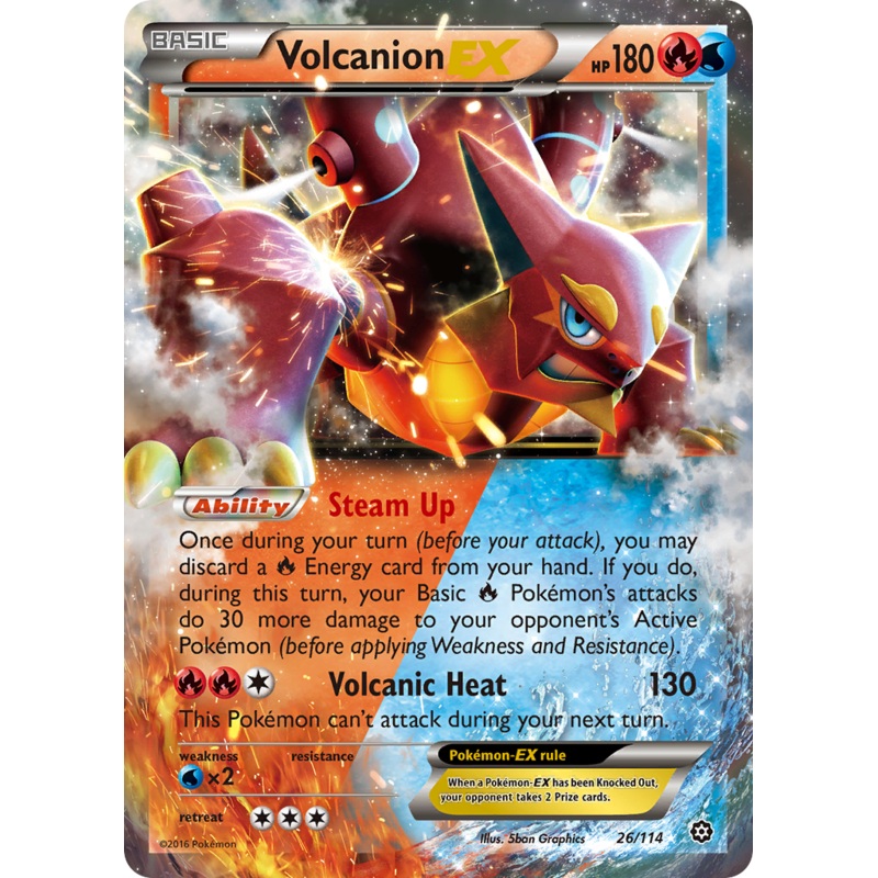 Volcanion EX (26/114) [XY: Steam Siege]