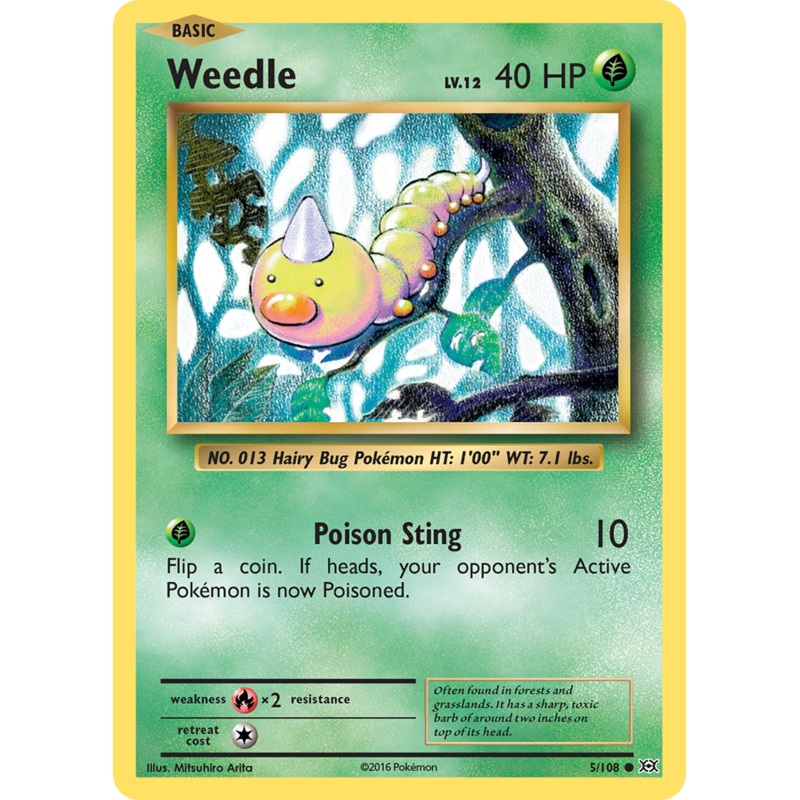 Weedle (5/108) [XY: Evolutions]