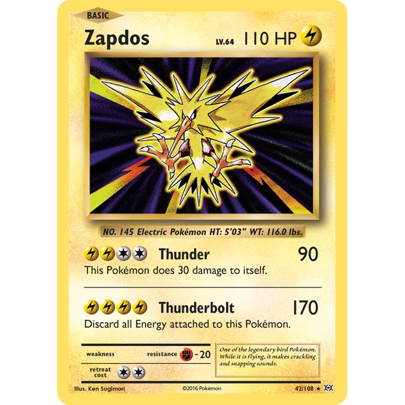 Zapdos (42/108) [XY: Evolutions]
