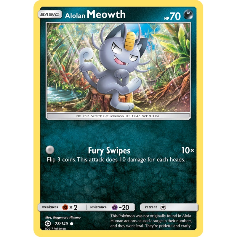 Alolan Meowth (78/149) [Sun & Moon: Base Set]