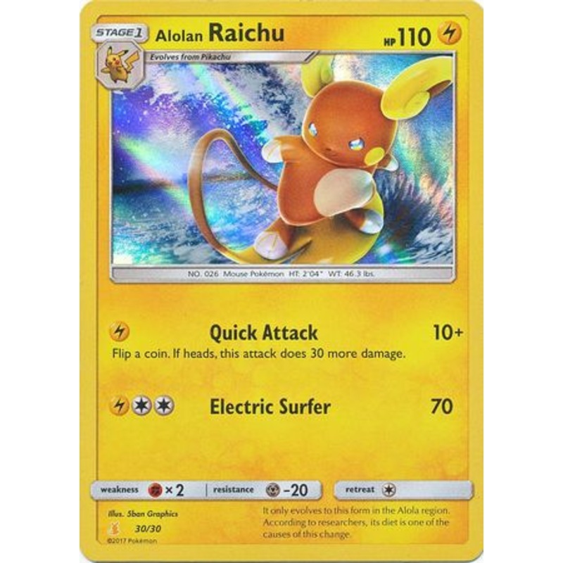 Alolan Raichu (30/30) [Sun & Moon: Trainer Kit - Alolan Raichu]