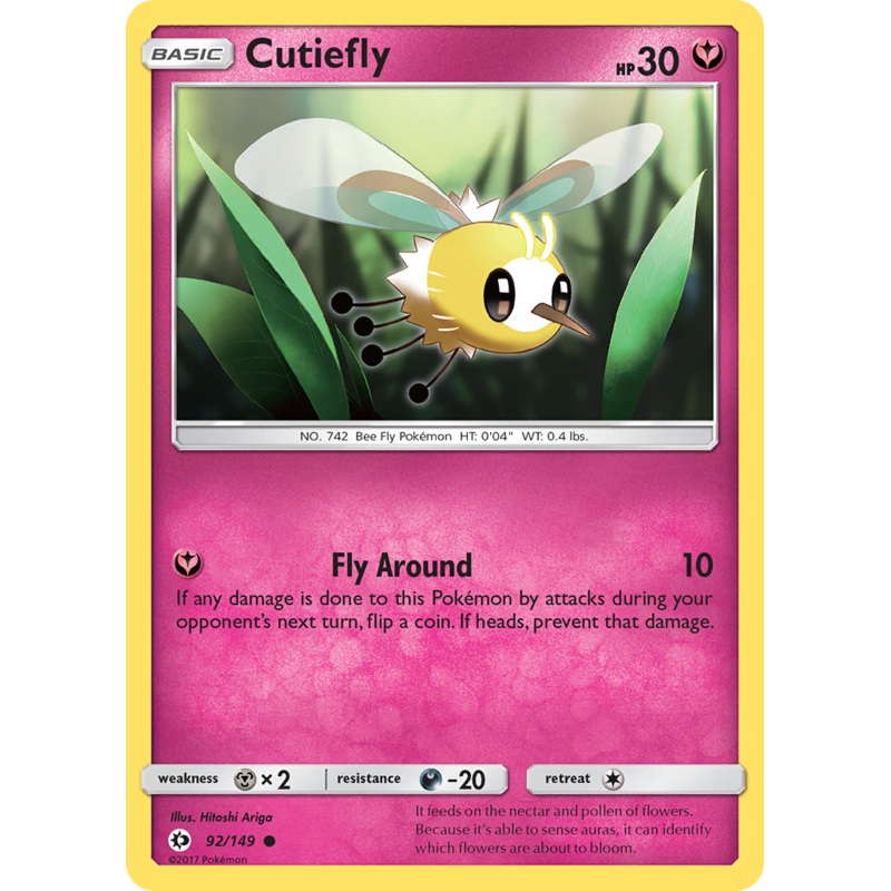 Cutiefly (92/149) [Sun & Moon: Base Set]