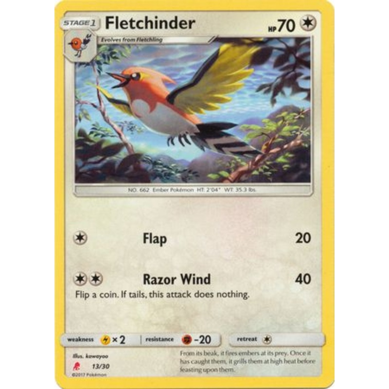 Fletchinder (13/30) [Sun & Moon: Trainer Kit - Lycanroc]