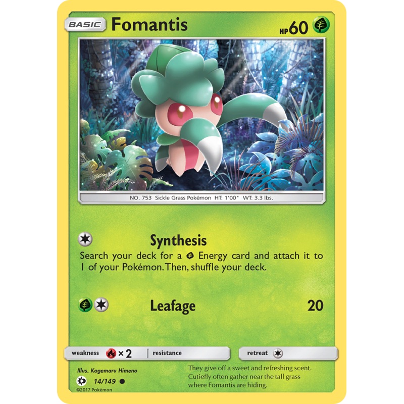 Fomantis (14/149) [Sun & Moon: Base Set]