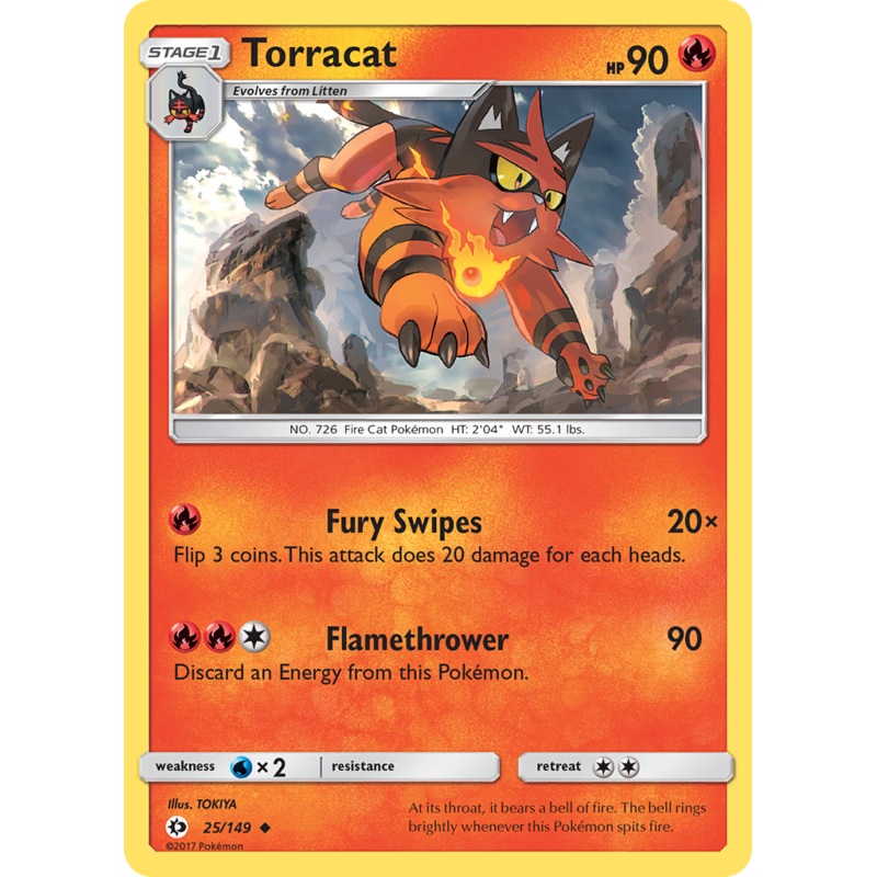 Torracat (25/149) [Sun & Moon: Base Set]