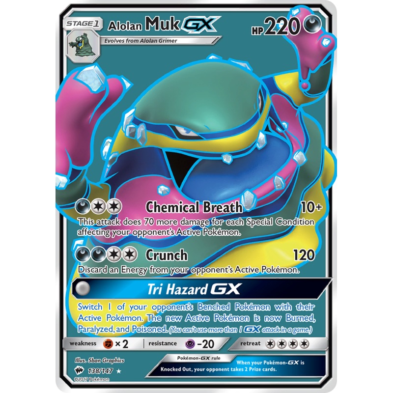Alolan Muk GX (138/147) [Sun & Moon: Burning Shadows]
