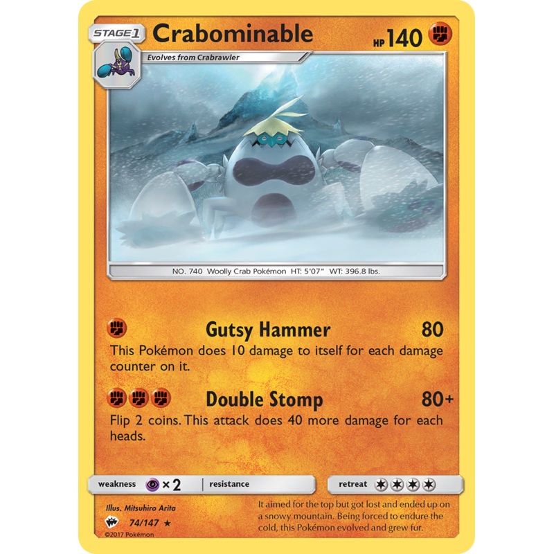 Crabominable (74/147) [Sun & Moon: Burning Shadows]
