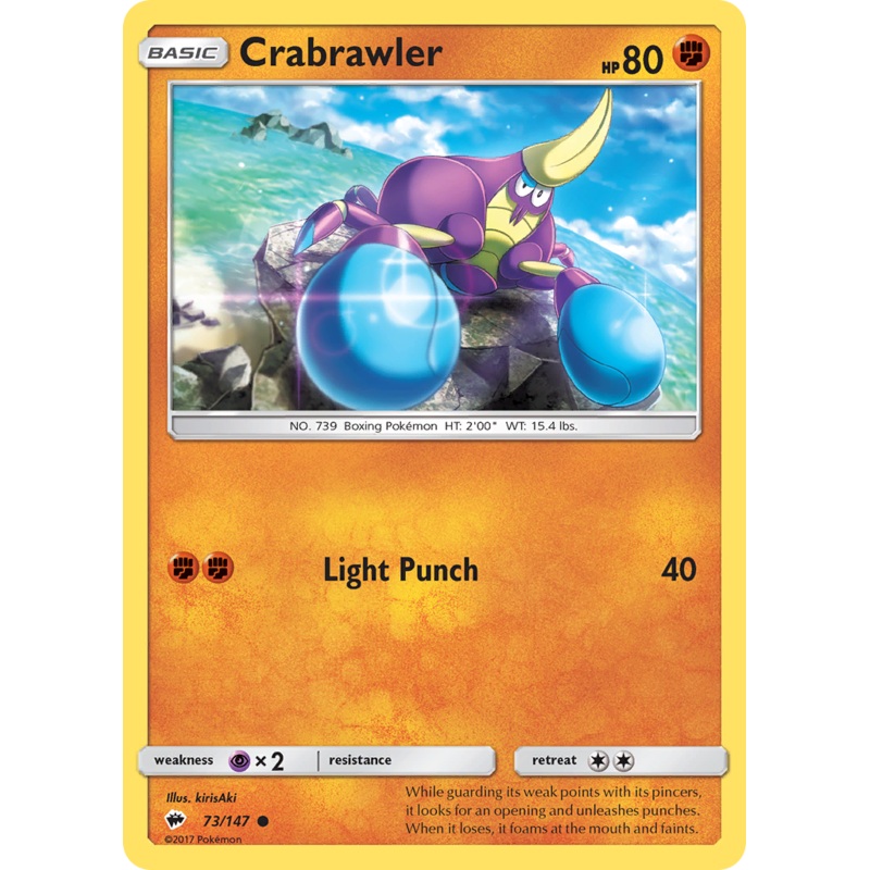 Crabrawler (73/147) [Sun & Moon: Burning Shadows]