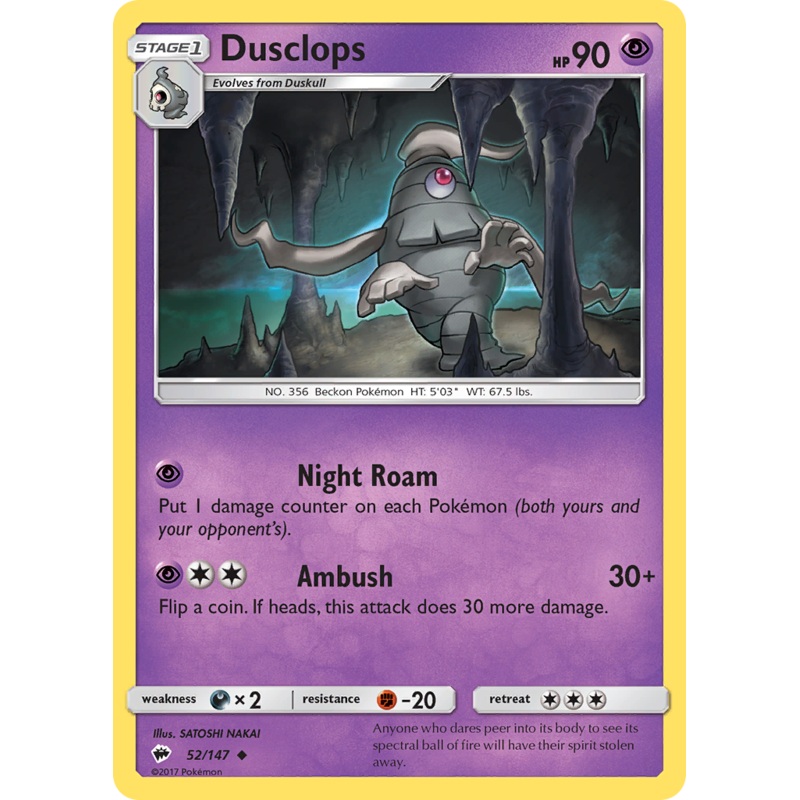 Dusclops (52/147) [Sun & Moon: Burning Shadows]