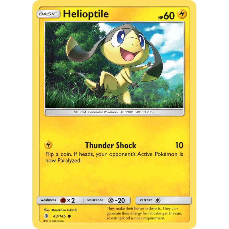 Helioptile (43/145) [Sun & Moon: Guardians Rising]