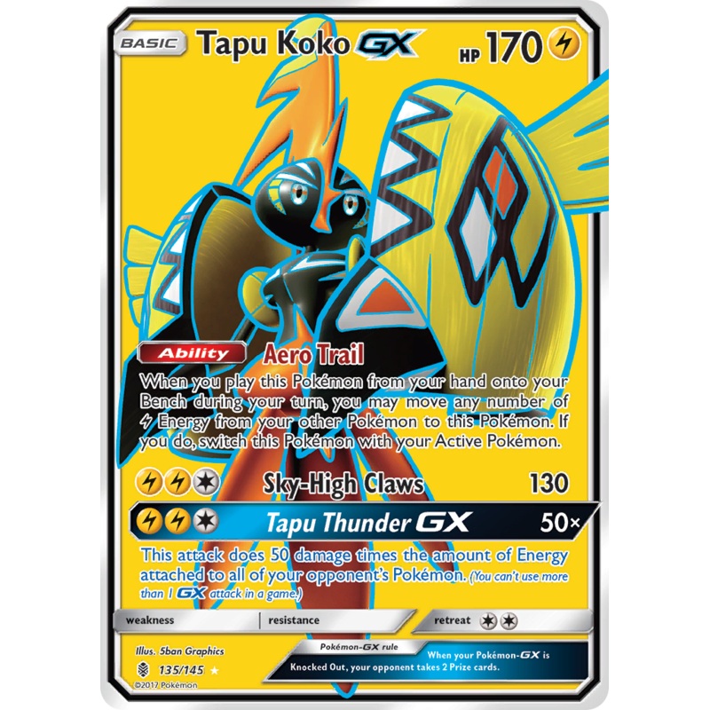 Tapu Koko GX (135/145) [Sun & Moon: Guardians Rising]