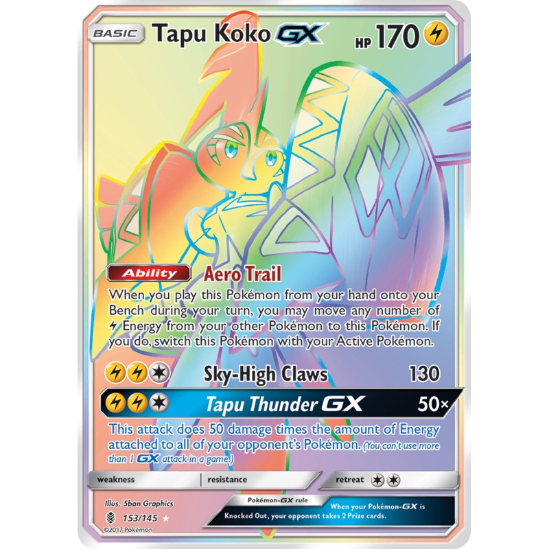 Tapu Koko GX (153/145) [Sun & Moon: Guardians Rising]