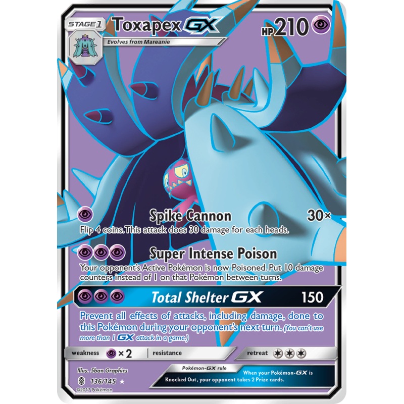 Toxapex GX (136/145) [Sun & Moon: Guardians Rising]