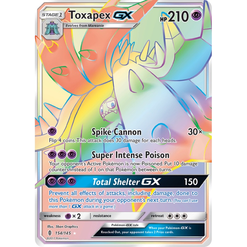 Toxapex GX (154/145) [Sun & Moon: Guardians Rising]