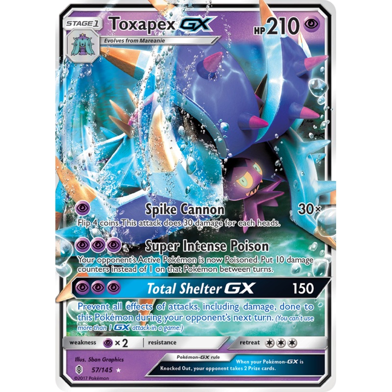 Toxapex GX (57/145) [Sun & Moon: Guardians Rising]