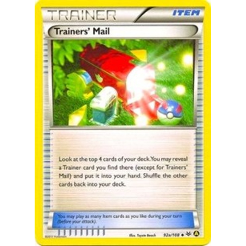 Trainers' Mail (92a/108) (Alternate Art Promo) [XY: Roaring Skies]