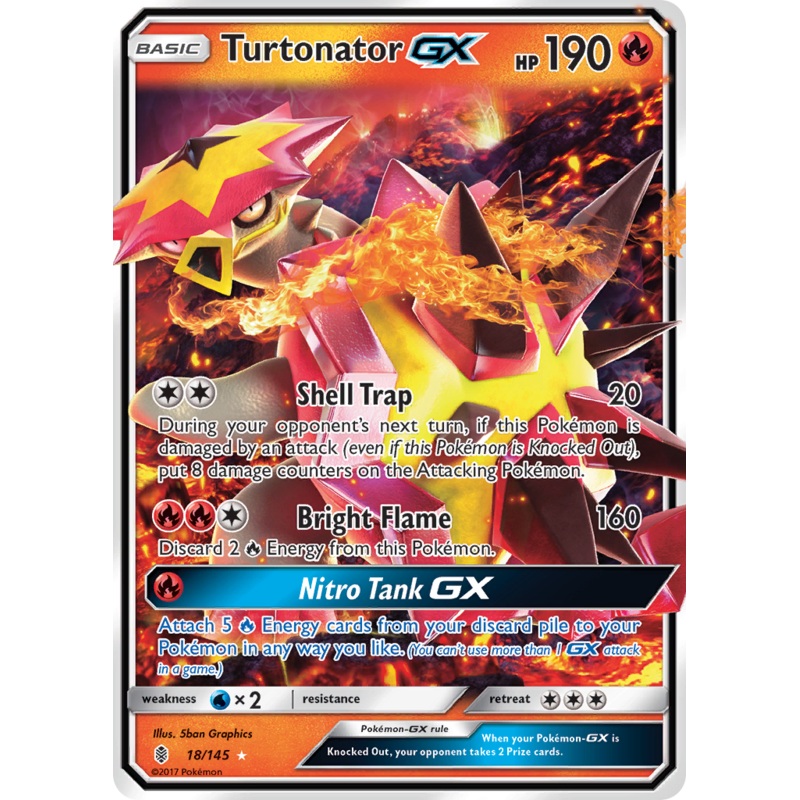 Turtonator GX (18/145) [Sun & Moon: Guardians Rising]