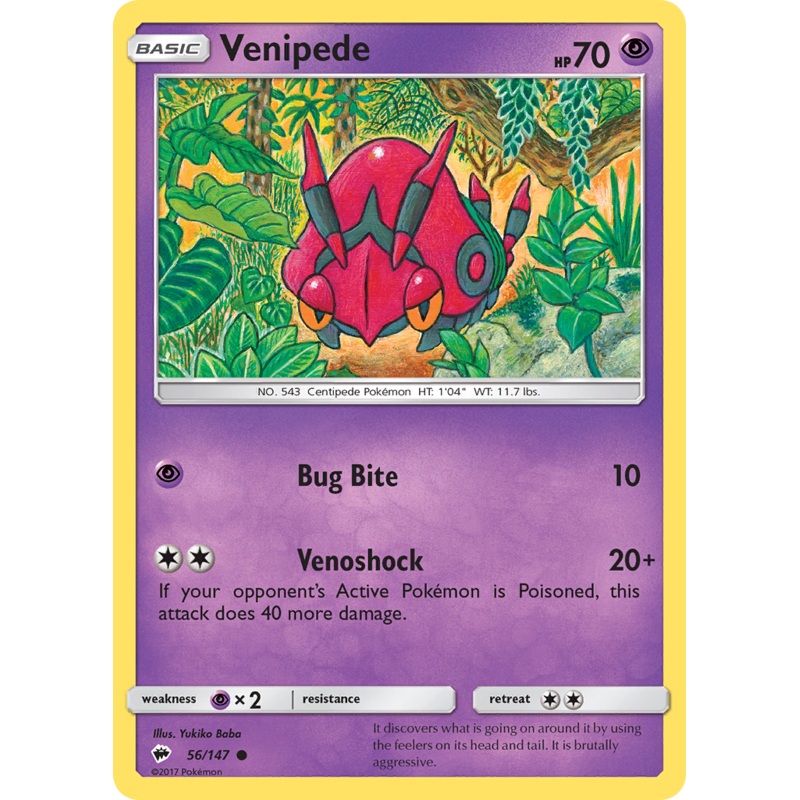 Venipede (56/147) [Sun & Moon: Burning Shadows]