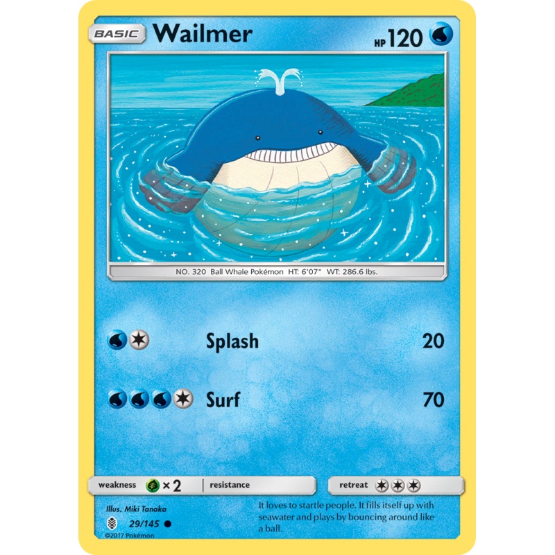 Wailmer (29/145) [Sun & Moon: Guardians Rising]