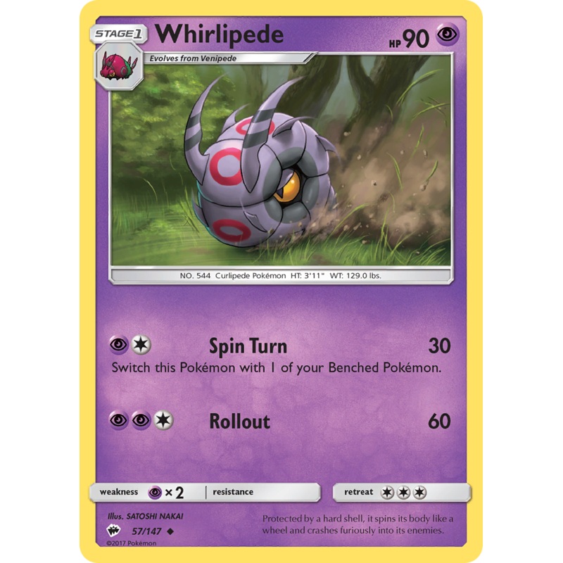 Whirlipede (57/147) [Sun & Moon: Burning Shadows]