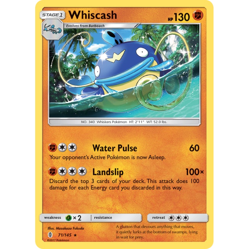 Whiscash (71/145) [Sun & Moon: Guardians Rising]