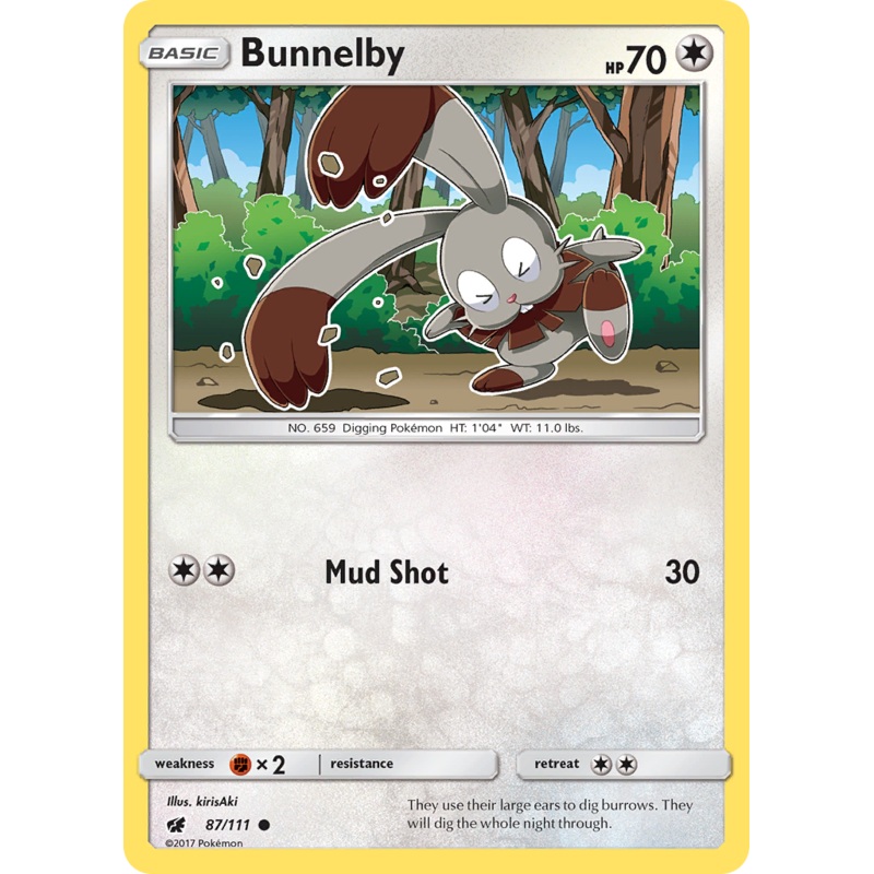 Bunnelby (87/111) [Sun & Moon: Crimson Invasion]