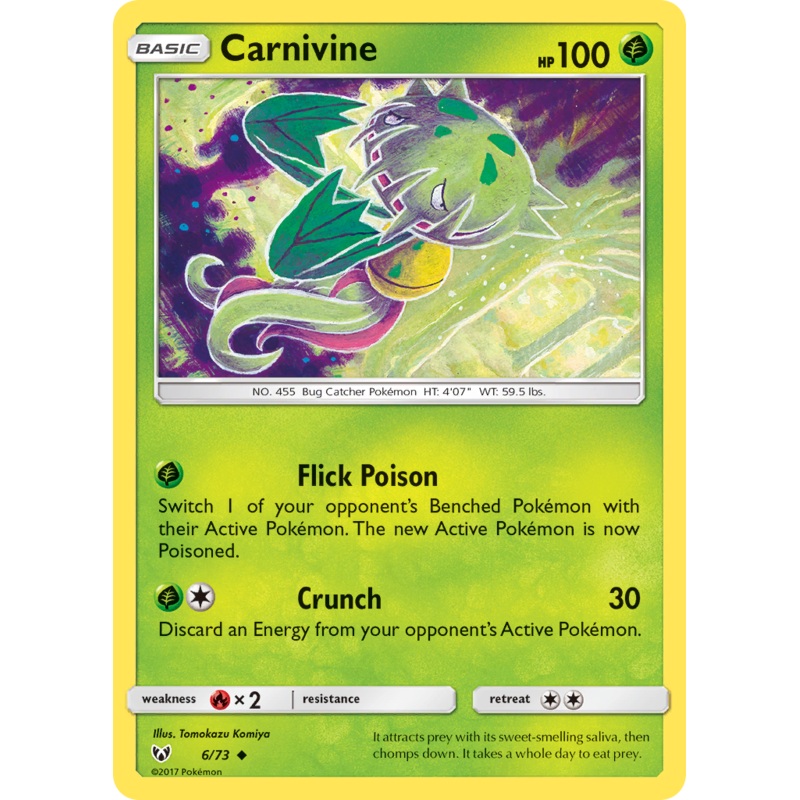 Carnivine (6/73) [Sun & Moon: Shining Legends]