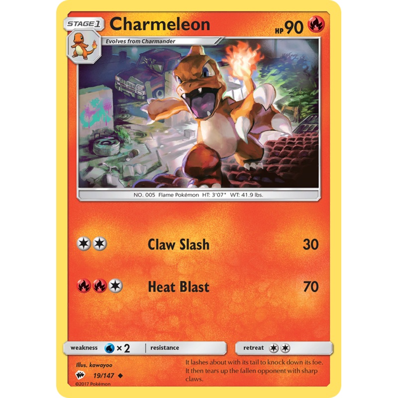 Charmeleon (19/147) [Sun & Moon: Burning Shadows]