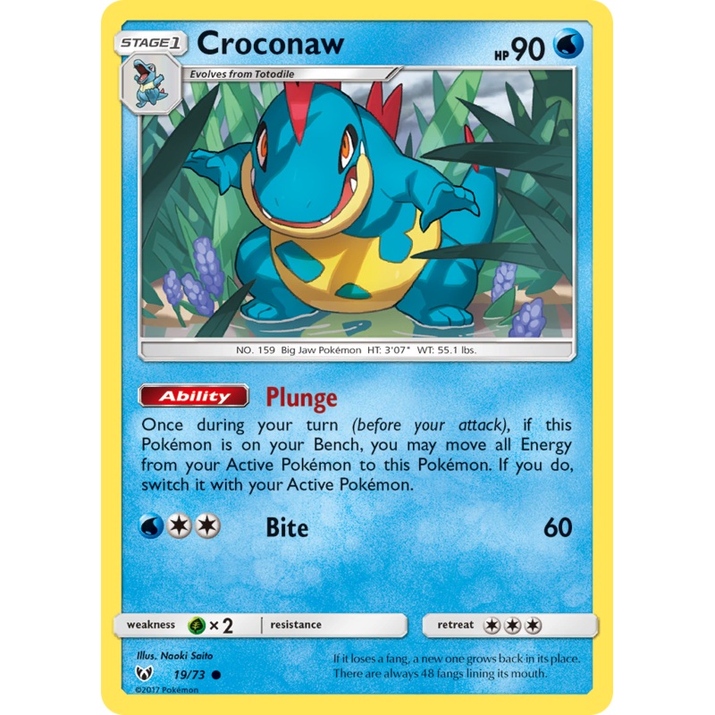 Croconaw (19/73) [Sun & Moon: Shining Legends]