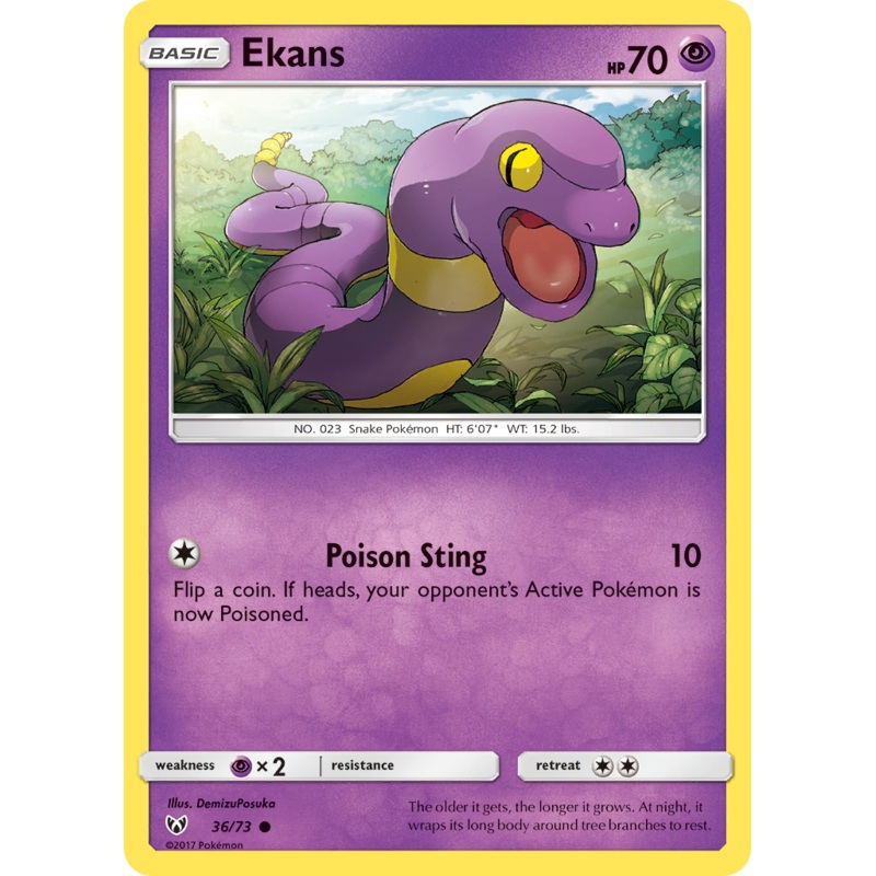 Ekans (36/73) [Sun & Moon: Shining Legends]