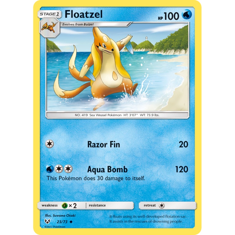 Floatzel (23/73) [Sun & Moon: Shining Legends]