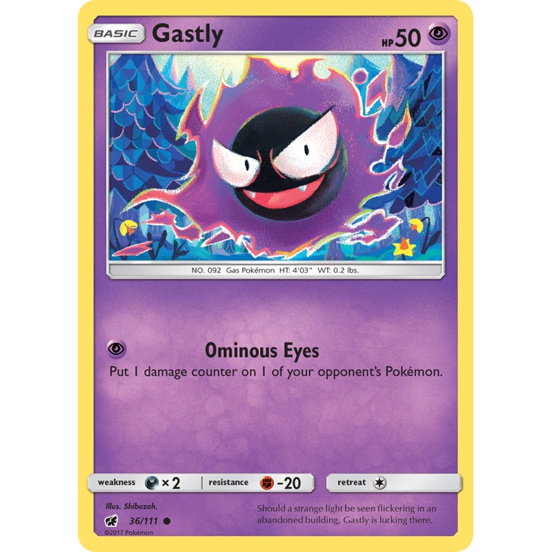 Gastly (36/111) [Sun & Moon: Crimson Invasion]