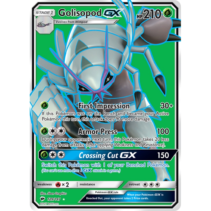 Golisopod GX (129/147) [Sun & Moon: Burning Shadows]