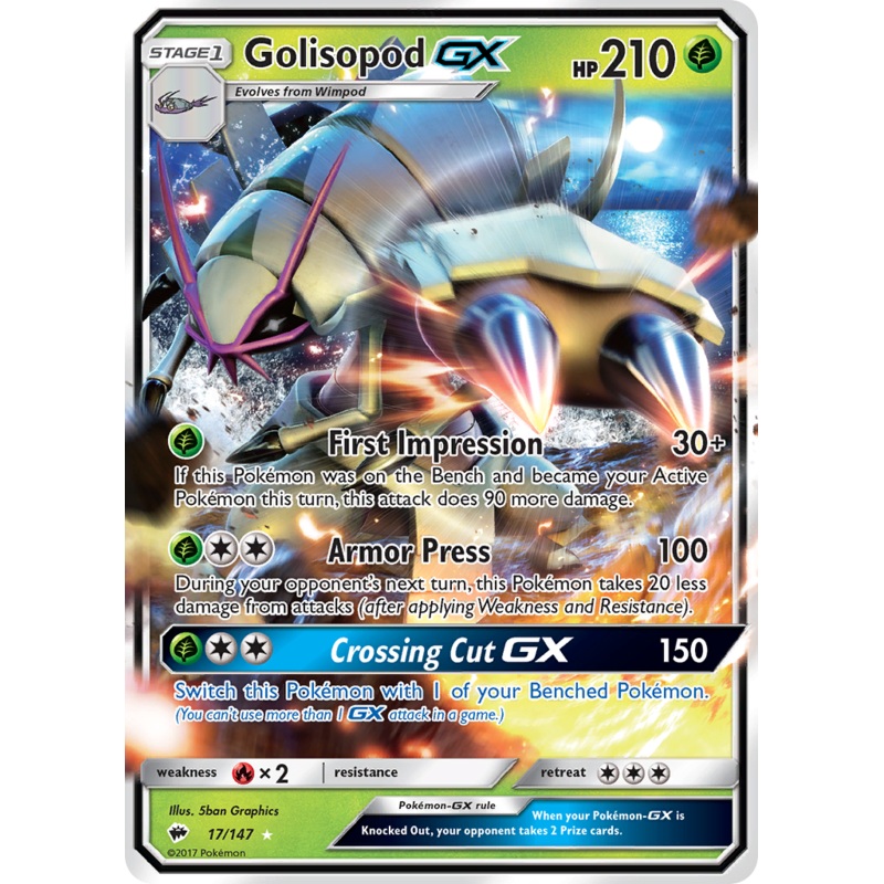 Golisopod GX (17/147) [Sun & Moon: Burning Shadows]