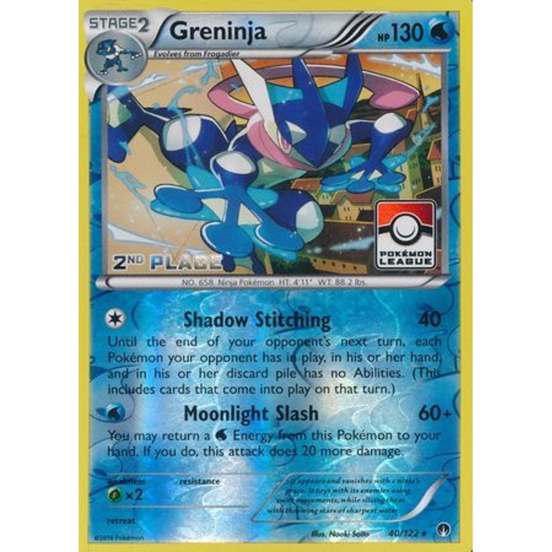Greninja (40/122) (League Promo 2nd Place) [XY: BREAKpoint]