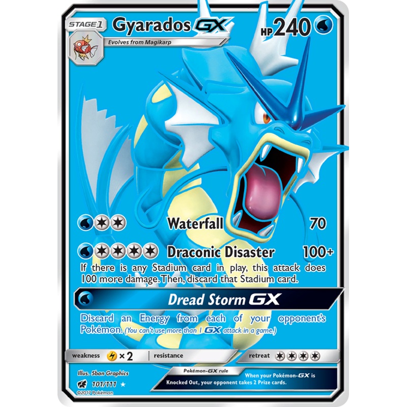 Gyarados GX (101/111) [Sun & Moon: Crimson Invasion]