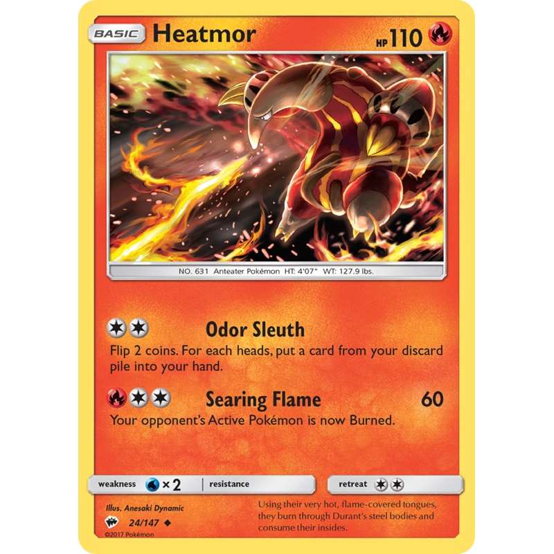 Heatmor (24/147) [Sun & Moon: Burning Shadows]