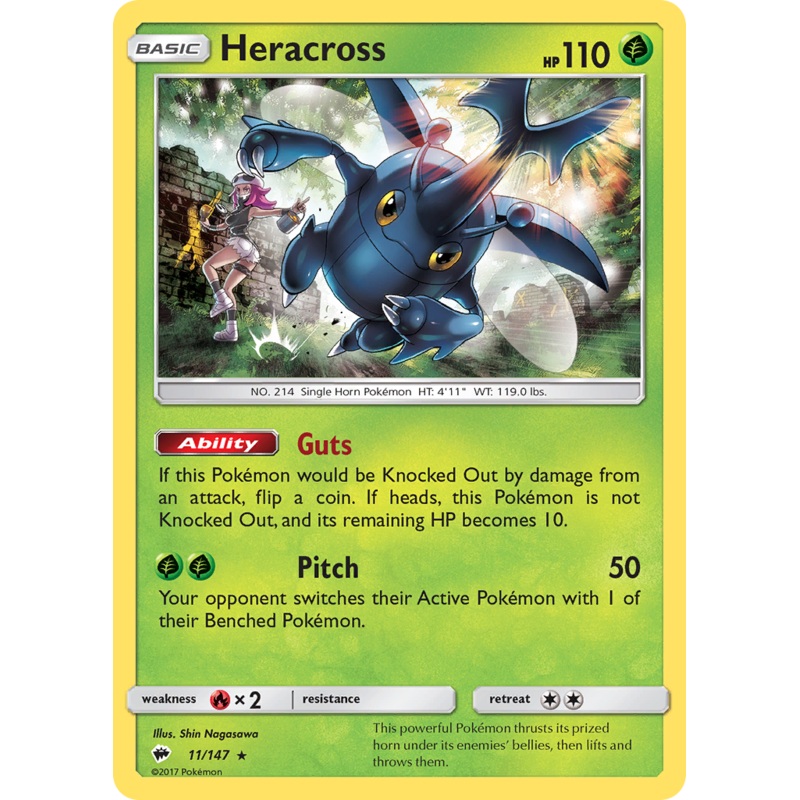 Heracross (11/147) [Sun & Moon: Burning Shadows]