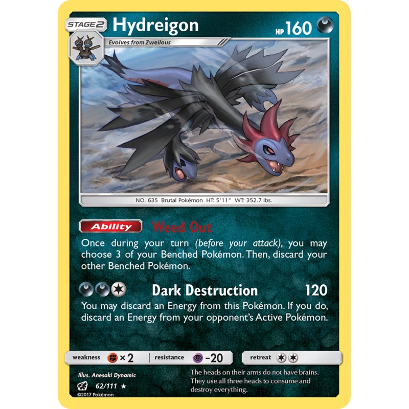 Hydreigon (62/111) [Sun & Moon: Crimson Invasion]