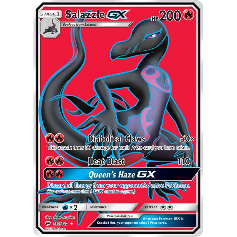 Salazzle GX (132/147) [Sun & Moon: Burning Shadows]