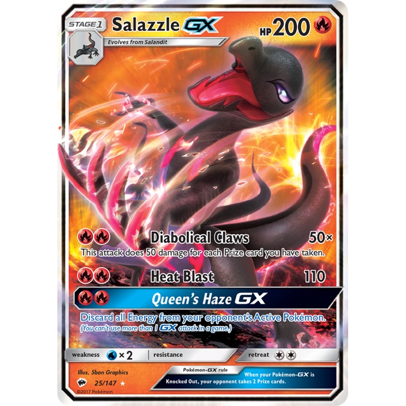 Salazzle GX (25/147) [Sun & Moon: Burning Shadows]