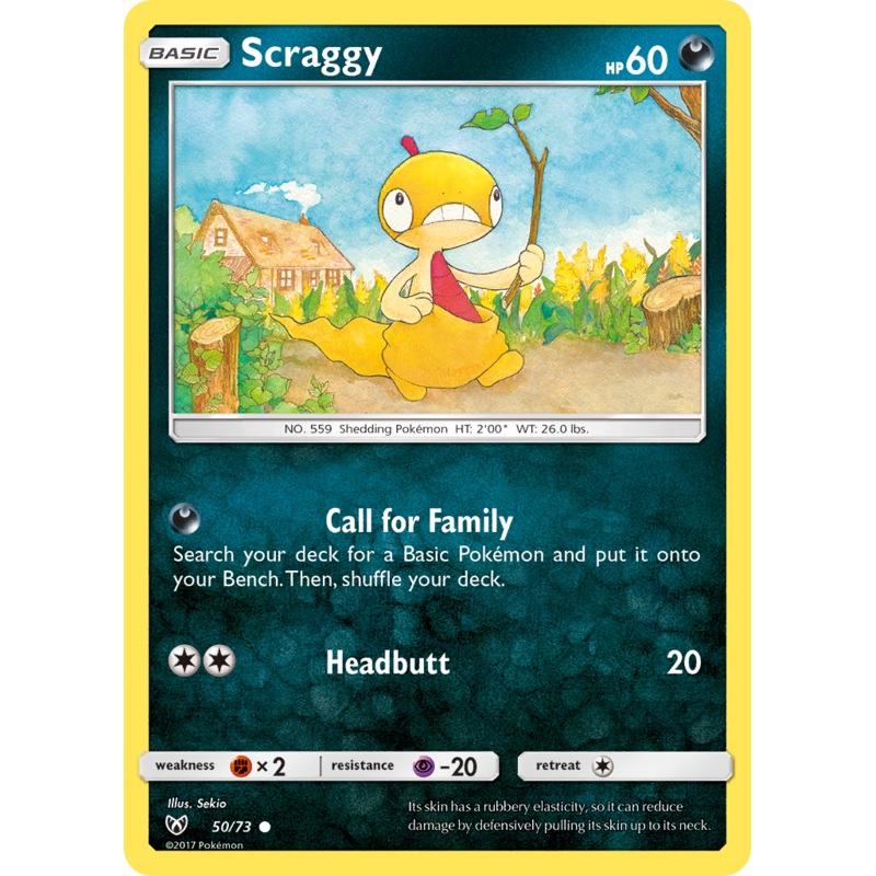 Scraggy (50/73) [Sun & Moon: Shining Legends]