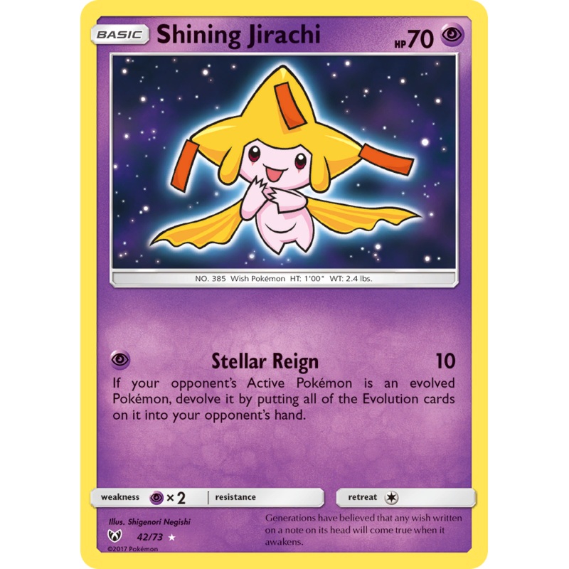 Shining Jirachi (42/73) [Sun & Moon: Shining Legends]