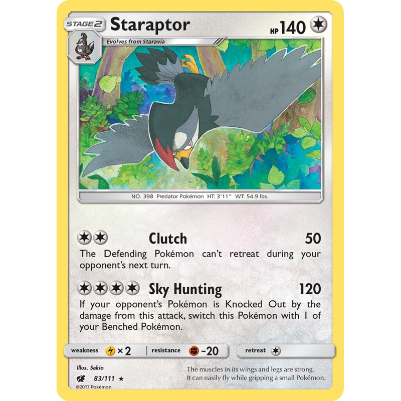 Staraptor (83/111) [Sun & Moon: Crimson Invasion]