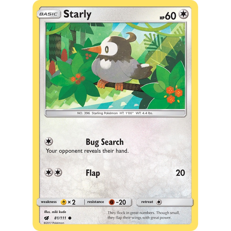 Starly (81/111) [Sun & Moon: Crimson Invasion]