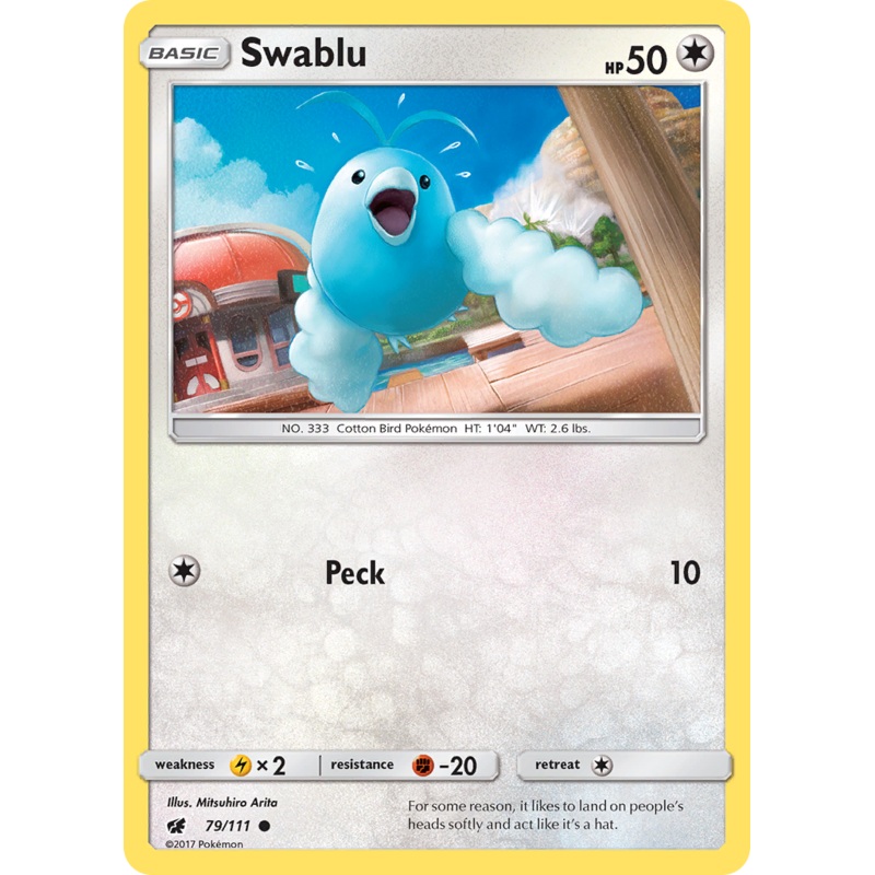 Swablu (79/111) [Sun & Moon: Crimson Invasion]
