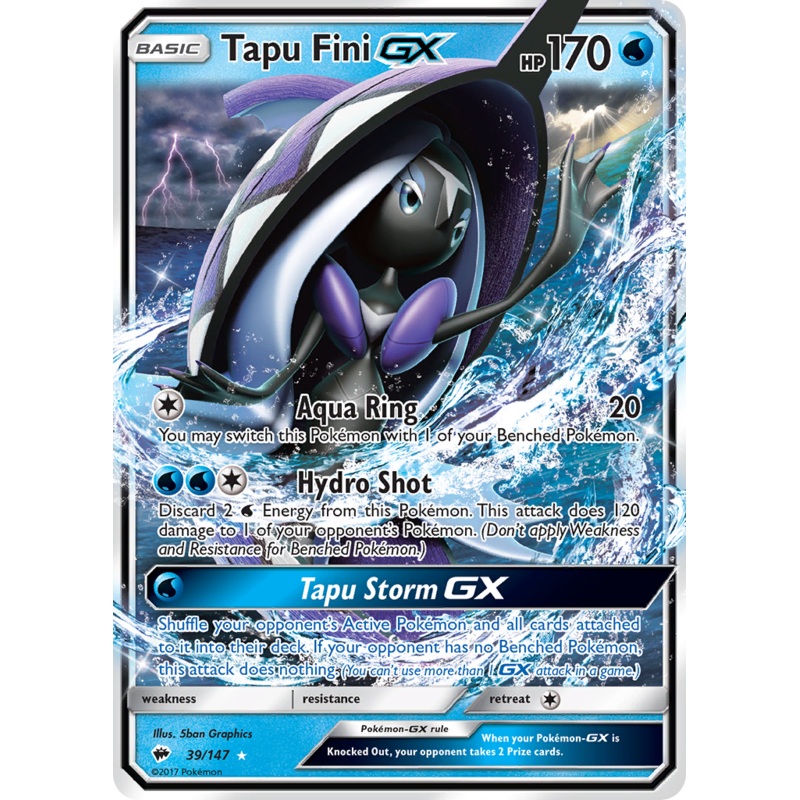 Tapu Fini GX (39/147) [Sun & Moon: Burning Shadows]