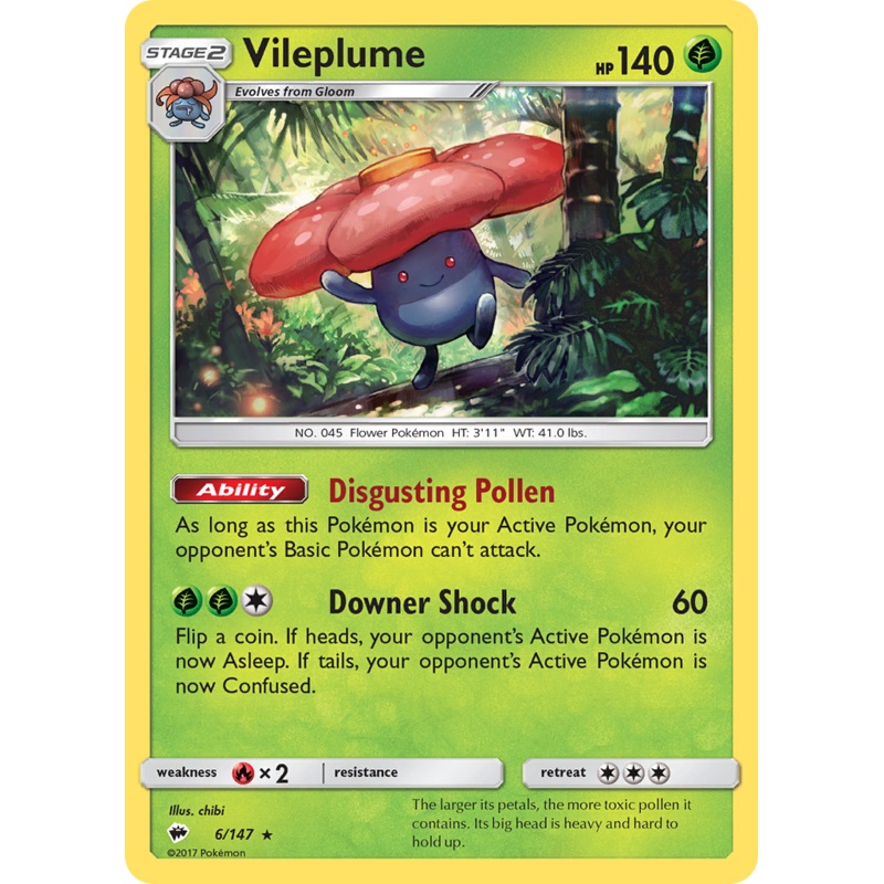 Vileplume (6/147) [Sun & Moon: Burning Shadows]